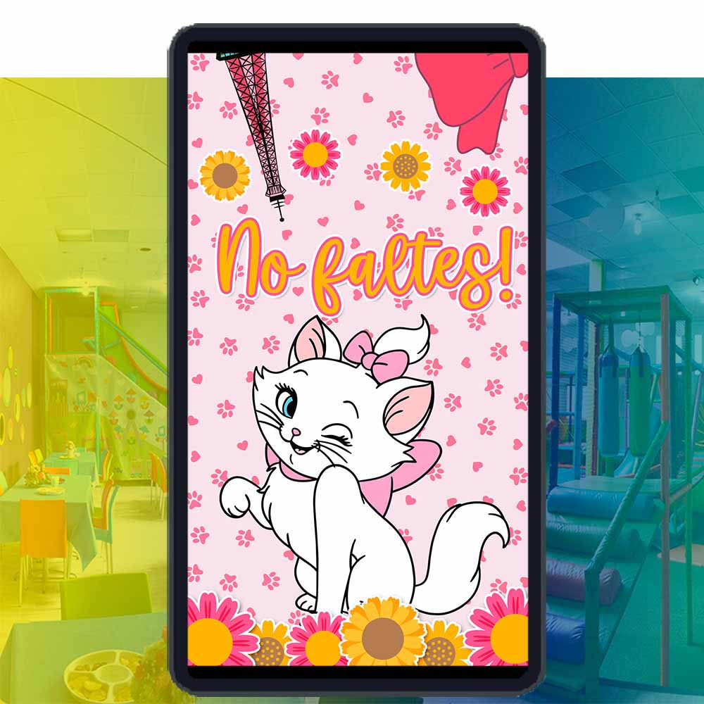 Video Invitación Digital de Marie Los Aristogatos para Cumpleaños