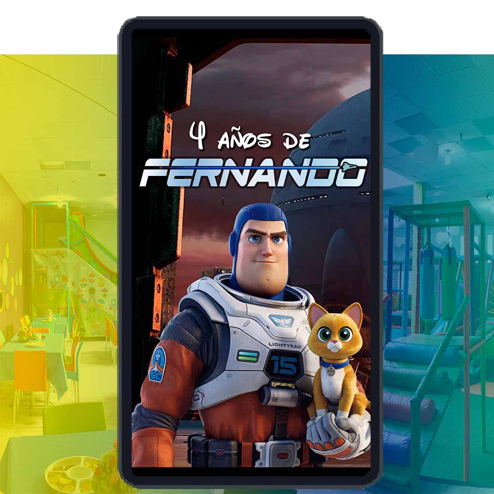 Video Invitación Digital de Lightyear para Cumpleaños