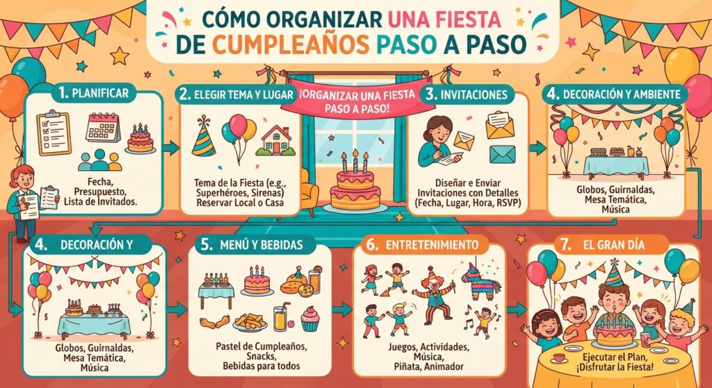 Organizar una fiesta de cumpleaños puede ser todo un reto si no tienes un plan claro.