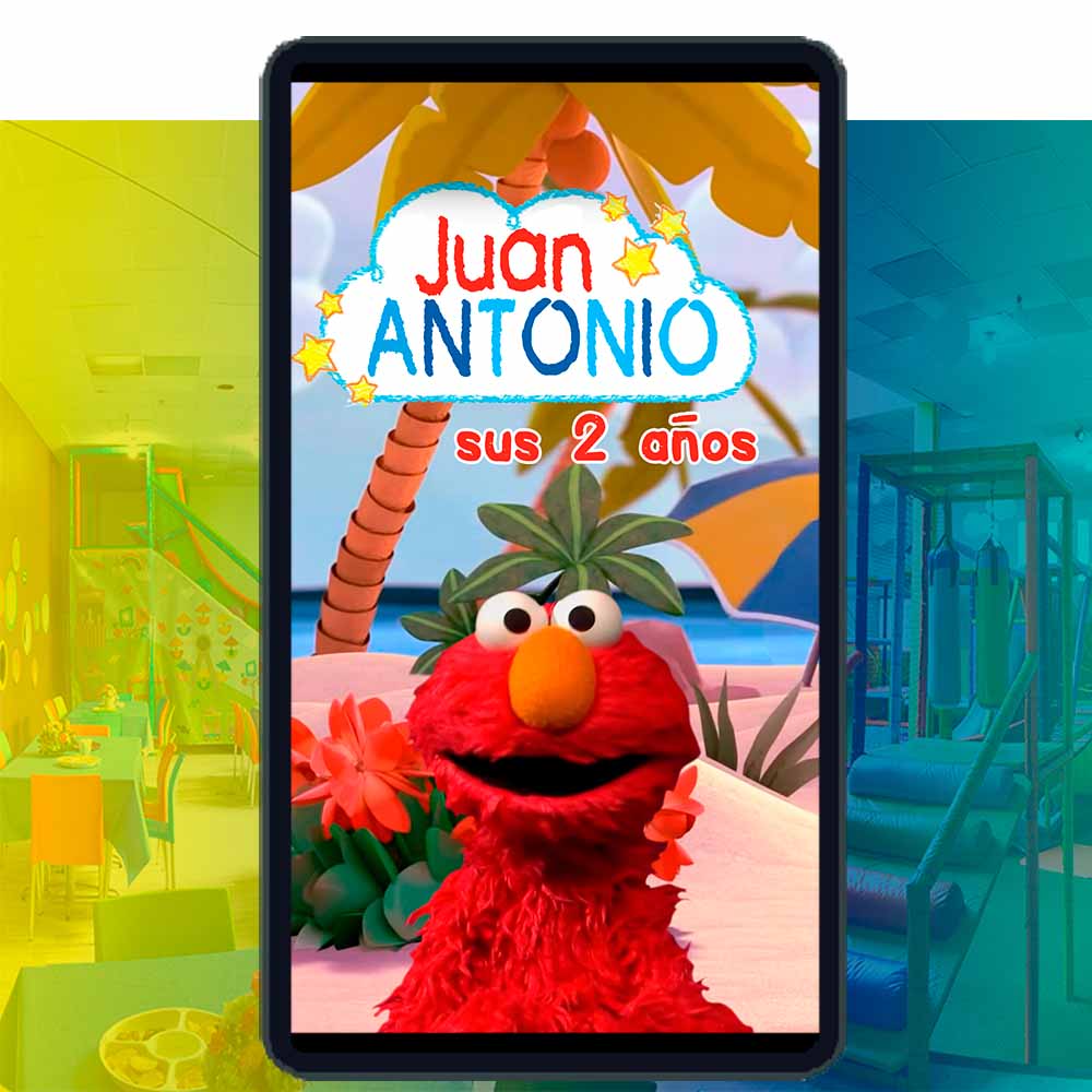 Es momento de sorprender a tus invitados con esta video invitación digital web de elmo playa de plaza sesamo para cumpleaños, sin o con botones interactivos en la invitación digital.