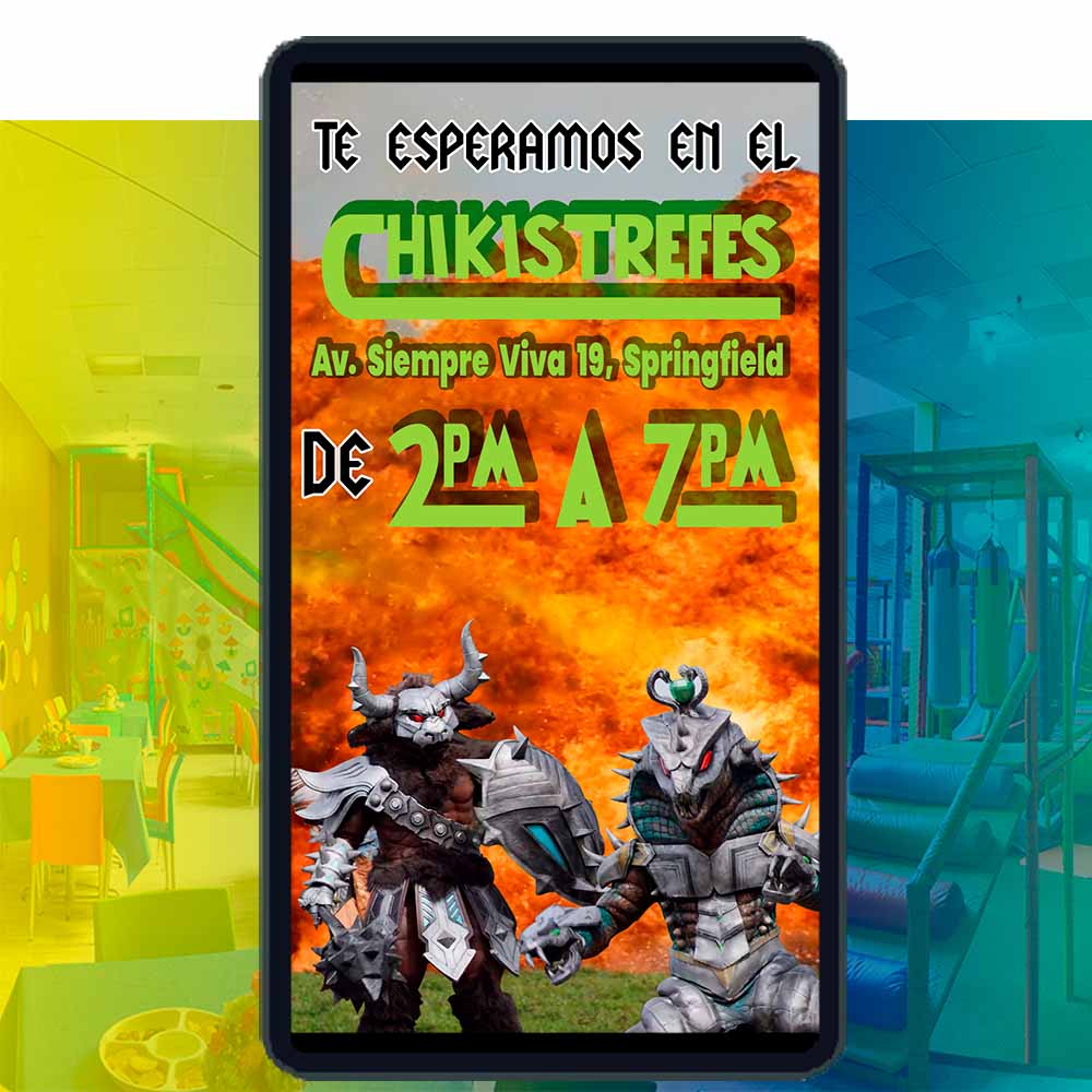 Es momento de sorprender a tus invitados con esta video invitación digital web de power rangers azul para cumpleaños, sin o con botones interactivos en la invitación digital.