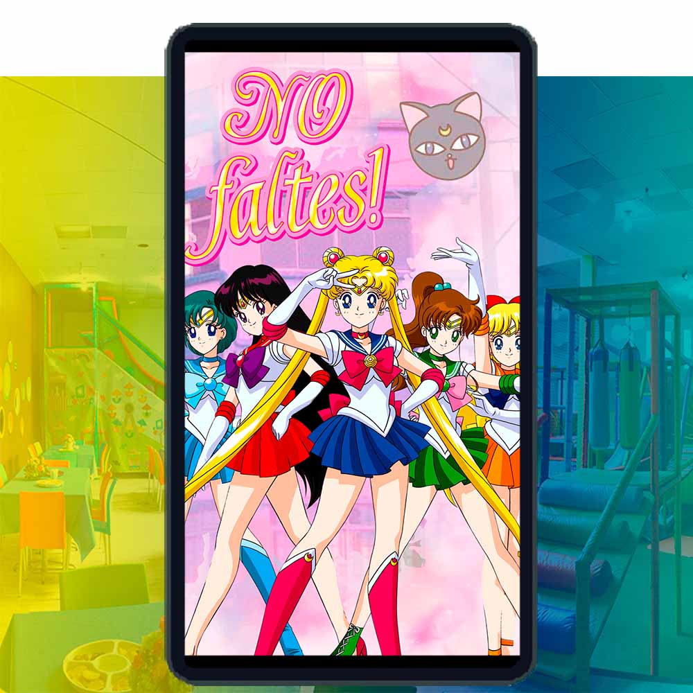 Es momento de sorprender a tus invitados con esta video invitación digital web de sailor moon para cumpleaños, sin o con botones interactivos en la invitación digital.