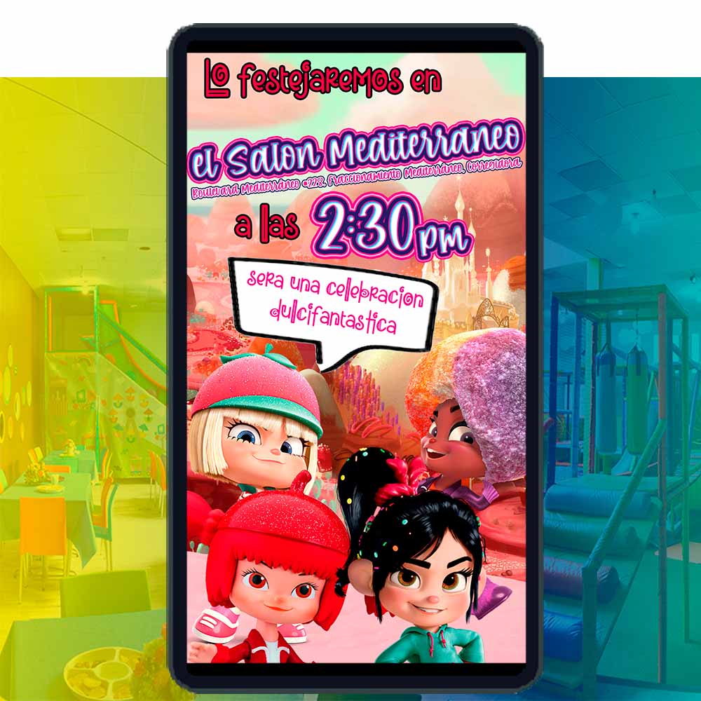 Es momento de sorprender a tus invitados con esta video invitación digital web de Gwen de Spidey y Sus Sorprendentes Amigos para cumpleaños, sin o con botones interactivos en la invitación digital.