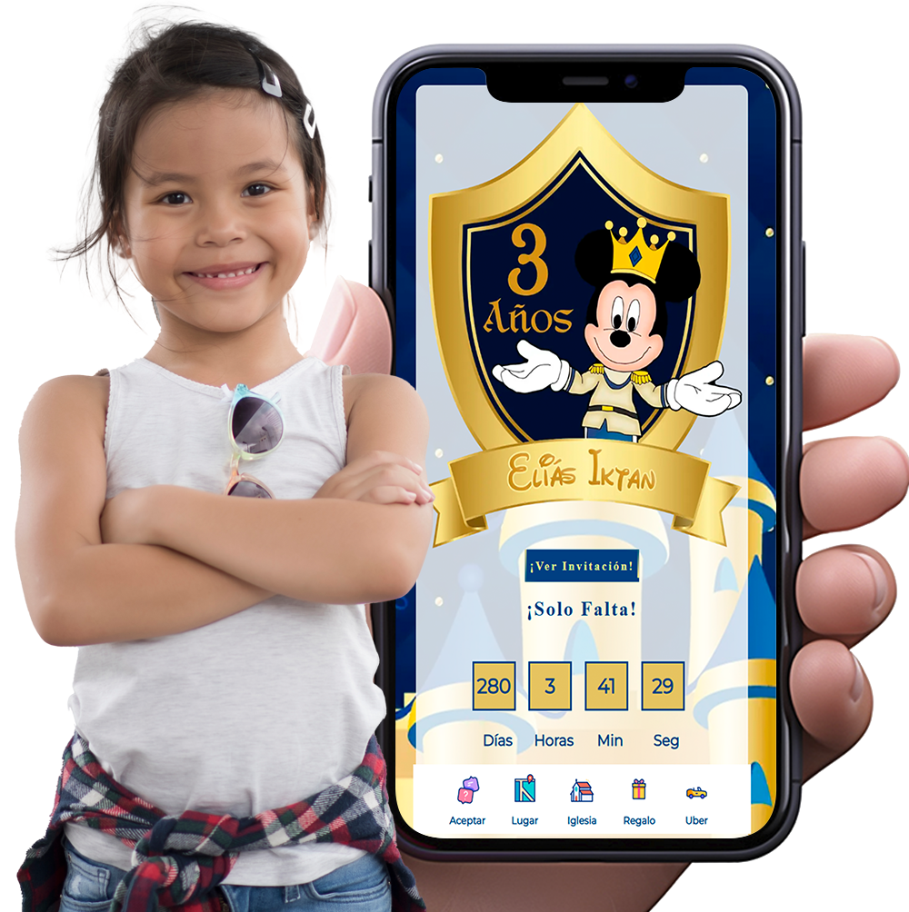 Video invitación digital web para cumpleaños y quince años.