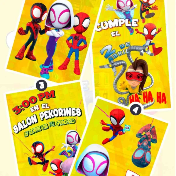 Adquiere hoy esta magnifica invitación en video de Gwen de Spidey y Sus Sorependetes Amigos, soprede a tus invitados con esta magnifica videoinvitación digital.