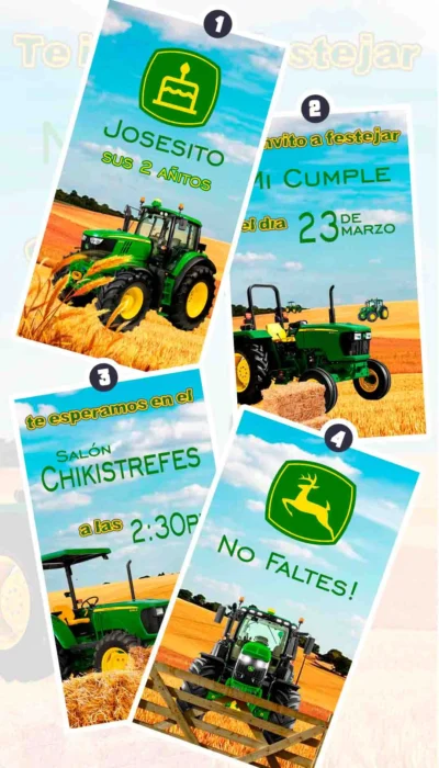 Adquiere hoy esta magnifica invitación en video de Tractores John Deere, soprede a tus invitados con esta magnifica videoinvitación digital.