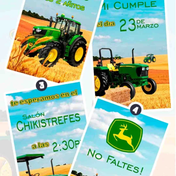 Adquiere hoy esta magnifica invitación en video de Tractores John Deere, soprede a tus invitados con esta magnifica videoinvitación digital.